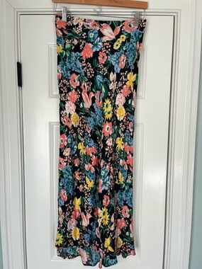 Maeve Floral Maxi Skirt with Vibrant Multi-Color Print Size Smal